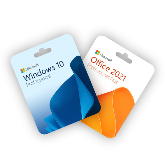 Bundle Windows 10 Pro Retail + Office 2021 Pro Plus a Vita