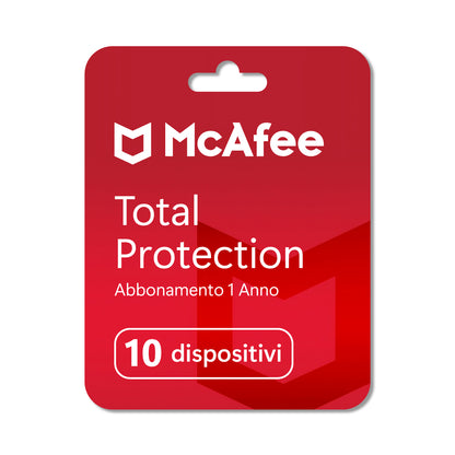 McAfee Total Protection 2026 - Antivirus 10 Dispositivi - Licenza 1 Anno